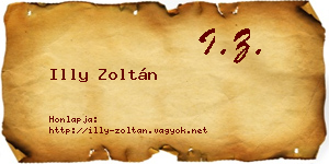 Illy Zoltán névjegykártya